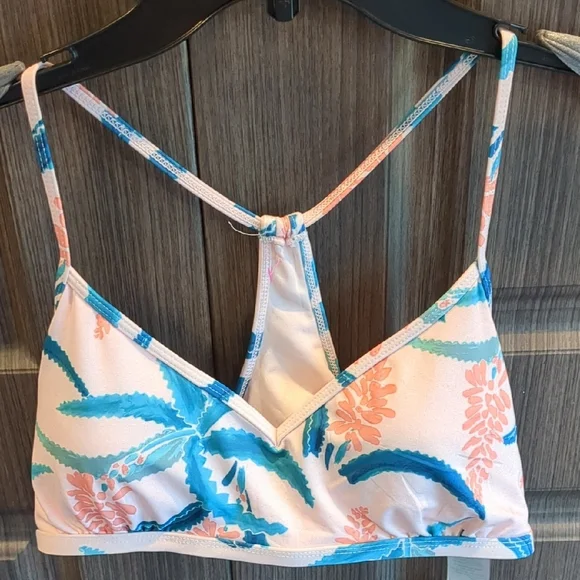 Carve Designs Pink and Blue Bikini with Tropical Print - Picture 3 of 5